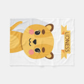Lion Niedlich Lioness Fleecedecke (Vorderseite (Horizontal))