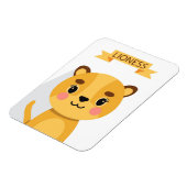 Lion Niedlich Lioness Magnet (Linke Seite)