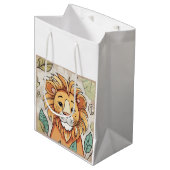 Lion niedlich mittlere geschenktüte (Vorderseite Schrägansicht)