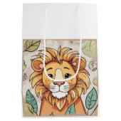 Lion niedlich mittlere geschenktüte (Rückseite)
