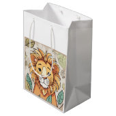 Lion niedlich mittlere geschenktüte (Rückseite Schrägansicht)