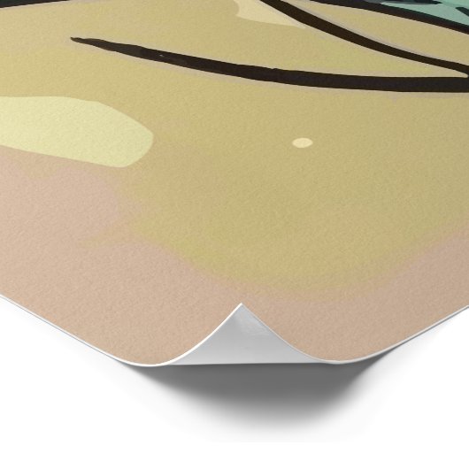 Lion niedlich poster (Ecke)