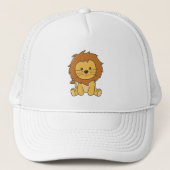 Lion Niedlicher Tiere für Kids Lion King Trucker H Truckerkappe (Vorderseite)