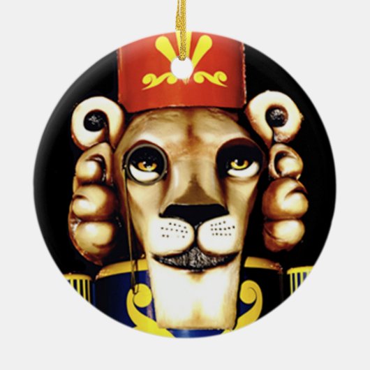 Lion Nutcracker Weihnachtsschmuck (Hinten)