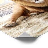 Lion Ocean Foto Paint Poster (Ecke)