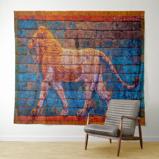Lion of Babylon, Mesopotamia  Wandteppich