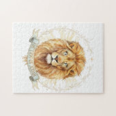 Lion of Judah Biblical Watercolor Jigsaw Puzzle  (Horizontal)