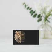 Lion of Judah Business Cards Visitenkarte (Stehend Vorderseite)