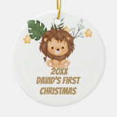 Lion of Judah Ceramic Ornament First Christmas (Vorne)