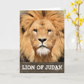LION OF JUDAH CHRISTLICH ART KARTE (Gelbe Blume)