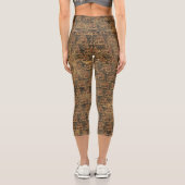 Lion of Judah - Empire of Ethiopia - Africa Power Capri Leggings (Rückseite)