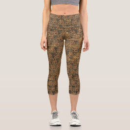 Lion of Judah - Empire of Ethiopia - Africa Power Capri Leggings