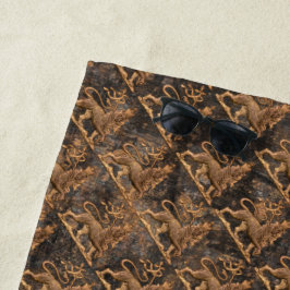 Lion of Judah Empire of Ethiopia Jah Reggae Roots Strandtuch