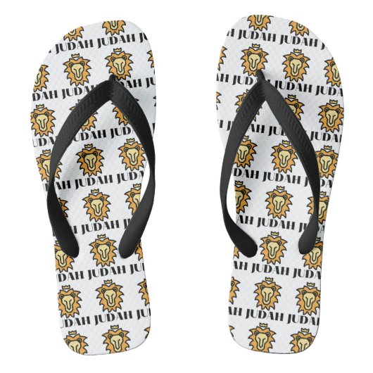 Lion of Judah Faith based all-over Unisex Badesandalen (Fußbett)