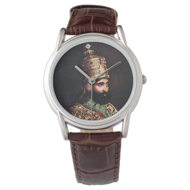 Lion of Judah - Haile Selassie - Rastafari Watch A Armbanduhr (Vorderseite)