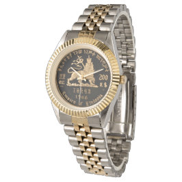 Lion of Judah - Haile Selassie - Rastafari Watch A Armbanduhr