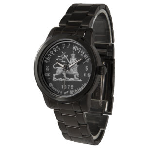 Lion of Judah - Haile Selassie - Rastafari Watch A Armbanduhr