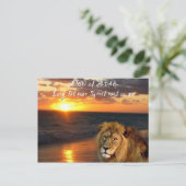 Lion of Judah Inspiration Postcard Postkarte (Stehend Vorderseite)