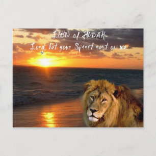 Lion of Judah Inspiration Postcard Postkarte