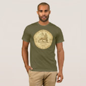Lion of Judah - Jah Army Gold - Rasta Reggae Shirt (Vorne ganz)