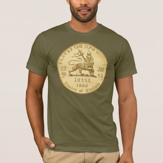 Lion of Judah - Jah Army Gold - Rasta Reggae Shirt (Vorderseite)