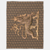 Lion of Judah Jah Army INI Haile Selassie Rasta Fleecedecke (Vorderseite)