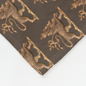 Lion of Judah Jah Army INI Haile Selassie Rasta Fleecedecke (Ecke)