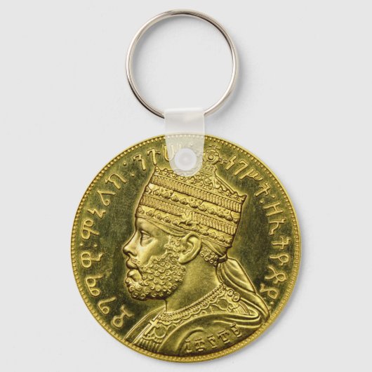 Lion of Judah Jah Army Menelik II Rasta Roots Schlüsselanhänger (Vorderseite)