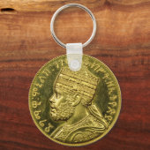 Lion of Judah Jah Army Menelik II Rasta Roots Schlüsselanhänger (Vorderseite)