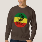 Lion of Judah Jah Rastafari Emperor Rasta Sweater Sweatshirt (Vorderseite)