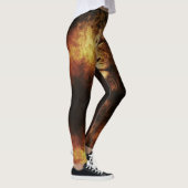 Lion of Judah - Jah Rastafari Power Yoga Leggings (Rechts)
