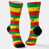 Lion of Judah Jah Rastafari Rasta Reggae Roots Socken (Gewinkelt)