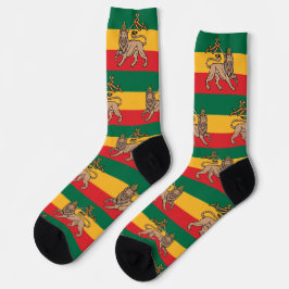 Lion of Judah Jah Rastafari Rasta Reggae Socks Socken