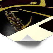 Lion of Judah Jah Rastafari Reggae Roots Poster (Ecke)