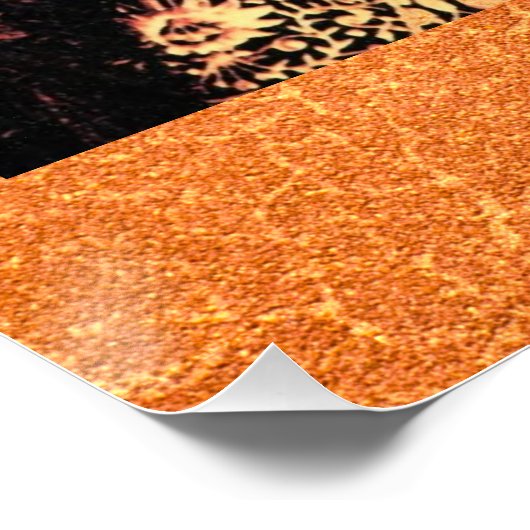 Lion of Judah Jah Rastafari Reggae Roots Poster (Ecke)