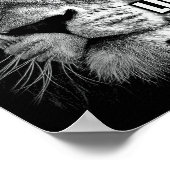 Lion Of Judah Jesus Christian Faith Over Fear  Poster (Ecke)