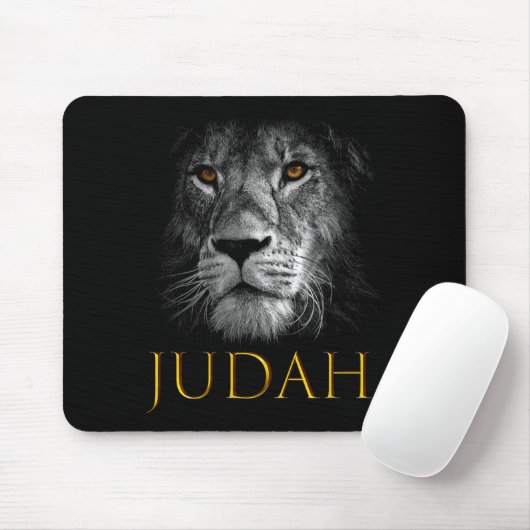 Lion Of Judah Jesus Christian Faith Over Fear Prem Mousepad (Mit Mouse)