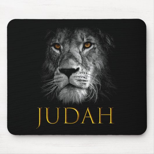 Lion Of Judah Jesus Christian Faith Over Fear Prem Mousepad (Vorne)
