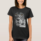 Lion Of Judah Jesus Christian Faith Over Fear T-Shirt (Vorderseite)