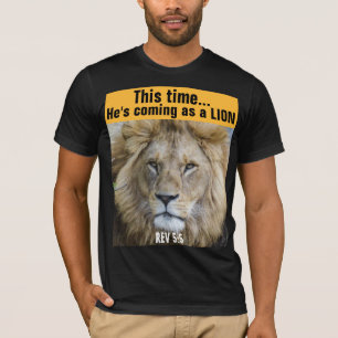 LION OF JUDAH JESUS I S KOMMENDE T - SHIRT T - Shi