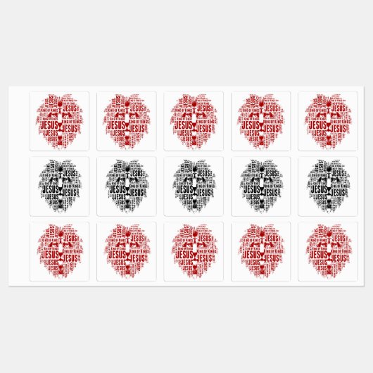 Lion of Judah, Jesus is King of Kings Etiketten (Blatt)