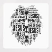 Lion of Judah, Jesus is King of Kings Etiketten (Design 2)