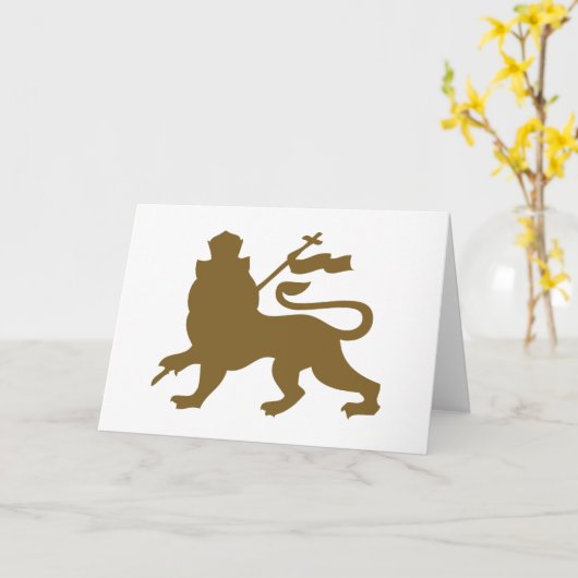 Lion of Judah Karte (Gelbe Blume)