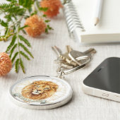 Lion of Judah Keychain - Bold Christian Strength  Schlüsselanhänger (Seite)