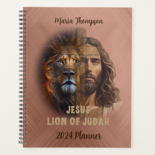 Lion of Judah Personalisierter Textplaner Planer (Vorderseite)