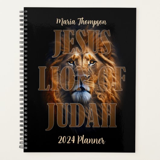Lion of Judah Personalisierter Textplaner Planer (Vorderseite)