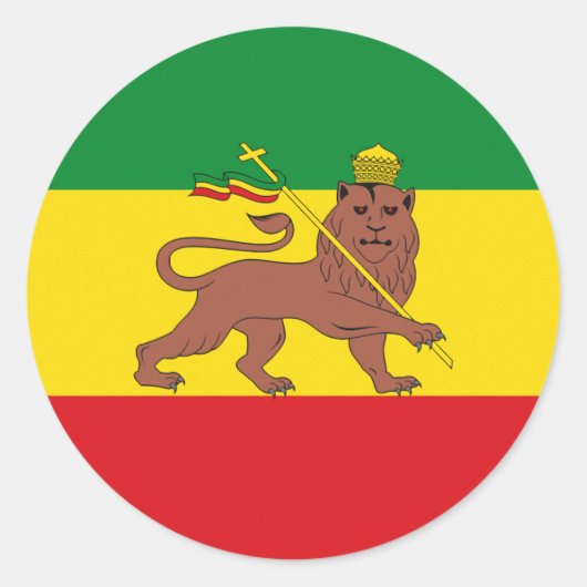 Lion of Judah Rasta Livity Roots Sticker (Vorderseite)