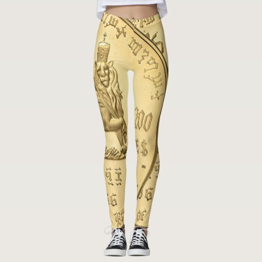 Lion of Judah - Rasta Power Yoga Leggings (Vorderseite)