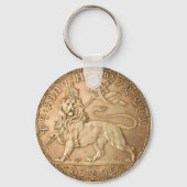 Lion of Judah Rasta Reggae Roots Jah Rastafari Schlüsselanhänger (Rückseite)