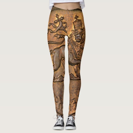 Lion of Judah - Rasta Reggae - Yoga Leggings (Vorderseite)